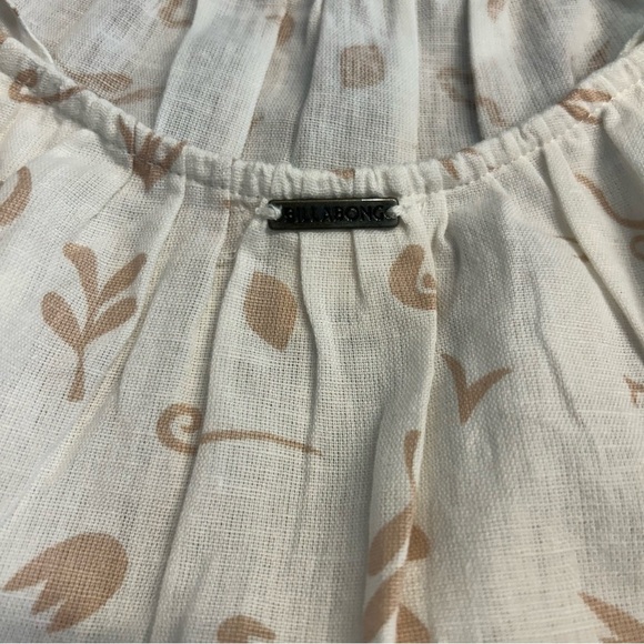 *NWT* Billabong Lotta Sun Crop Tank Top in Natural Cream and Tan, Size Small - Picture 8 of 14